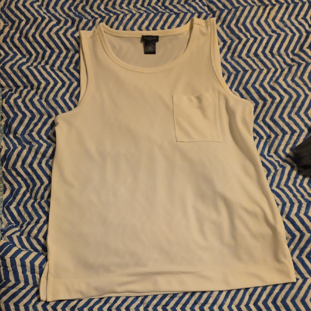 Ann Taylor Cream Sleeveless Top